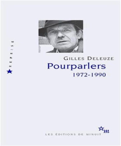 POURPARLERS, de Gilles Deleuze | portada del libro