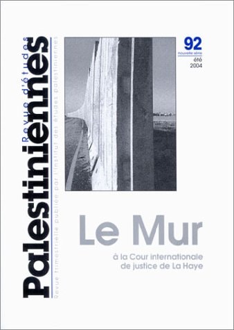 REVUE D ETUDES PALESTINIENNES N 92, de Collectif | portada del libro