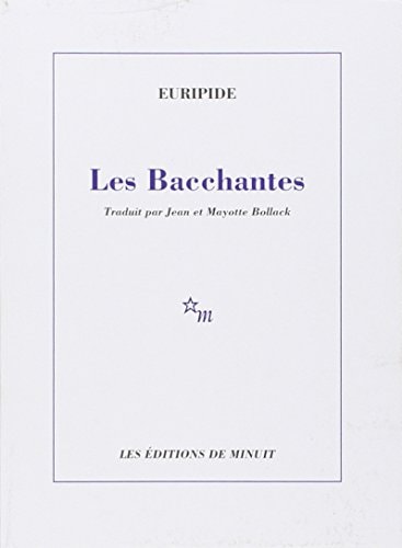 LES BACCHANTES, de Euripide | portada del libro