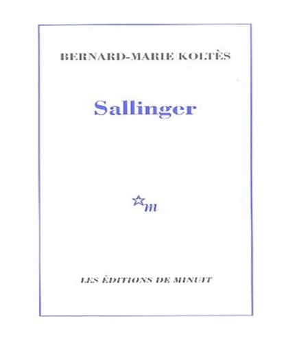 SALLINGER, de Bernard-Marie Koltès | portada del libro
