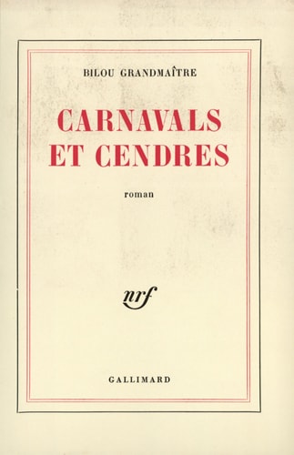 CARNAVALS ET CENDRES, de Grandmaître | portada del libro