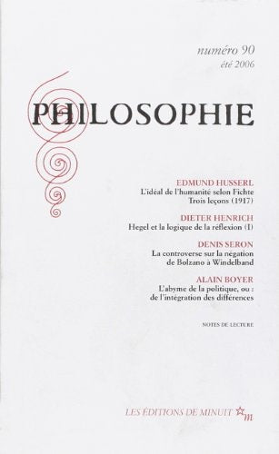 PHILOSOPHIE 90, de Edmund Husserl | portada del libro