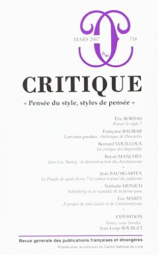REVUE CRITIQUE 718, de COLLECTIF | portada del libro