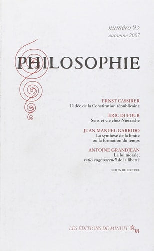 PHILOSOPHIE 95, de COLLECTIF | portada del libro