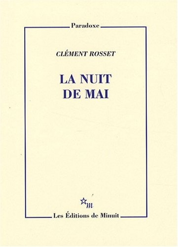 LA NUIT DE MAI, de Rosset | portada del libro