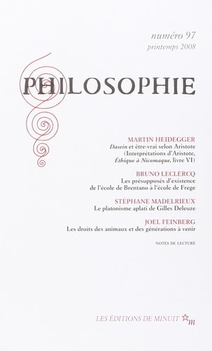PHILOSOPHIE 97, de COLLECTIF | portada del libro