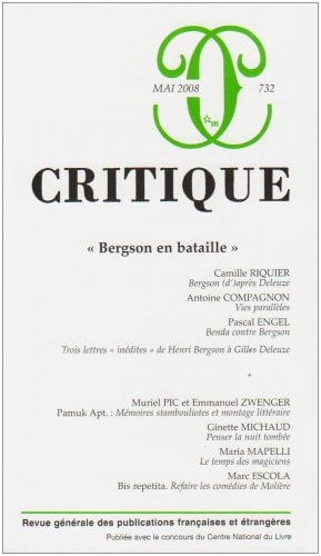 REVUE CRITIQUE 732, de COLLECTIF | portada del libro