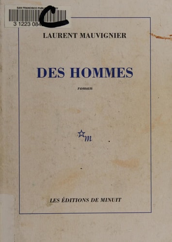 DES HOMMES, de Laurent Mauvignier | portada del libro