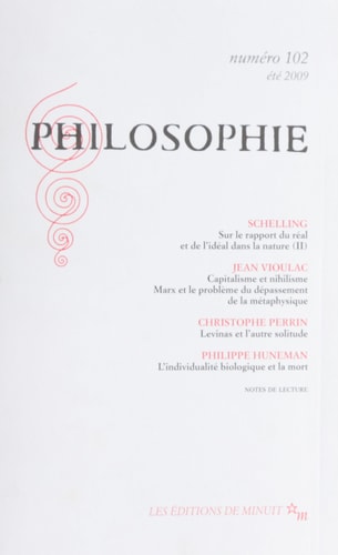 PHILOSOPHIE 102, de Friedrich Wilhelm Joseph von Schelling | portada del libro