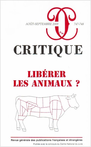 CRITIQUE 747 748 LIBERER LES ANIMAUX, de COLLECTIF | portada del libro