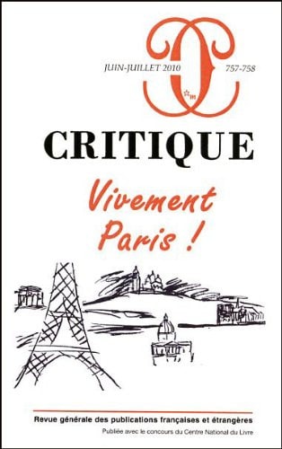 CRITIQUE 757 758 VIVEMENT PARIS, de COLLECTIF | portada del libro