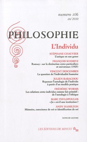 PHILOSOPHIE 106, de COLLECTIF | portada del libro