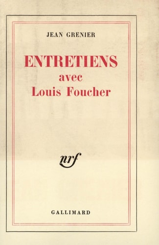 ENTRETIENS, de Foucher | portada del libro