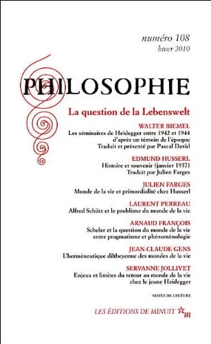 PHILOSOPHIE 108, de Walter Biemel | portada del libro