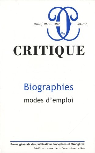 REVUE CRITIQUE 781 782, de Emily S. Apter | portada del libro