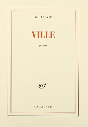 VILLE, de Eugène Guillevic | portada del libro
