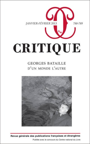 REVUE CRITIQUE 788 789, de Philippe Roger | portada del libro