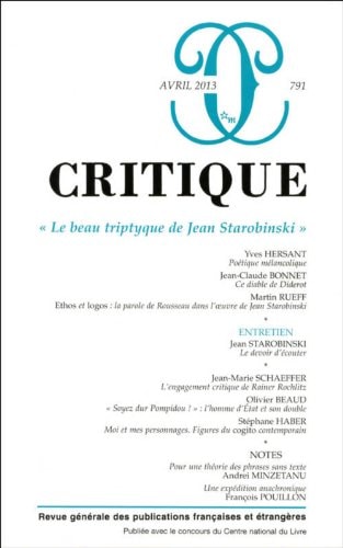 REVUE CRITIQUE 791, de COLLECTIF | portada del libro