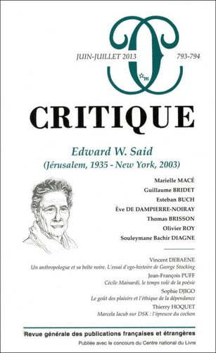 REVUE CRITIQUE 793 794, de Marielle Macé | portada del libro