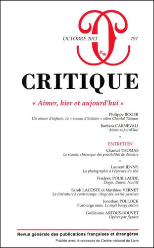 REVUE CRITIQUE 797, de Philippe Roger | portada del libro