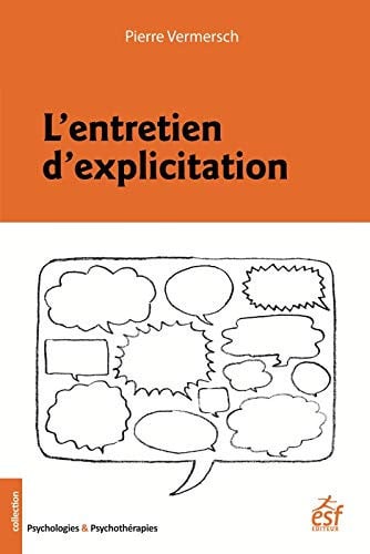 L ENTRETIEN D EXPLICITATION, de VERMERSCH PIERR | portada del libro