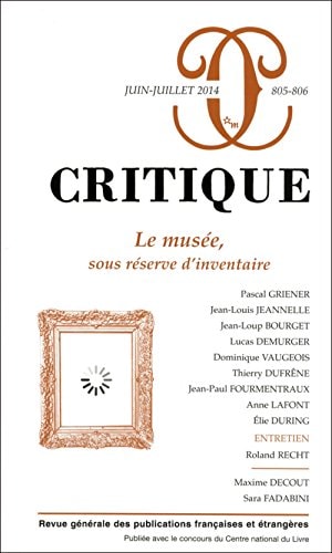 REVUE CRITIQUE 805 806, de COLLECTIF | portada del libro