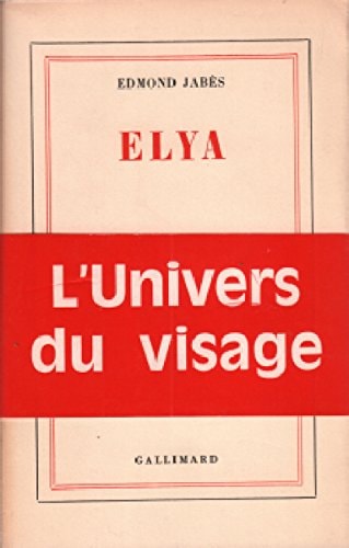 ELYA, de Jabès | portada del libro