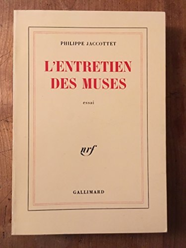 L'ENTRETIEN DES MUSES, de Jaccottet | portada del libro