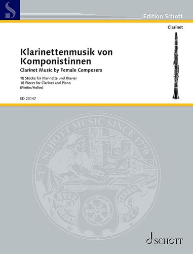 KLARINETTENMUSIK VON KOMPONISTINNEN 18 STUCKE FUR KLARINETT | portada del libro