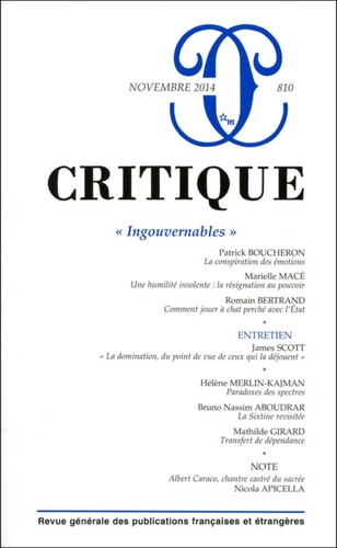 REVUE CRITIQUE 810, de COLLECTIF | portada del libro