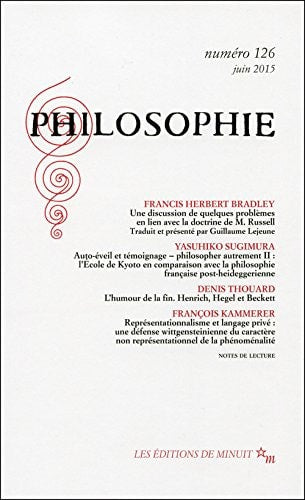 PHILOSOPHIE 126, de Francis H. Bradley | portada del libro