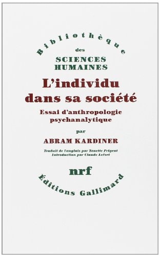L'INDIVIDU DANS SA SOCIETE, de Abram Kardiner | portada del libro