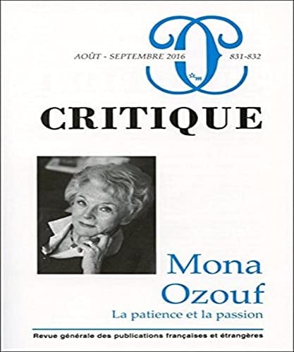 CRITIQUE 831 832, de Pierre Birnbaum | portada del libro
