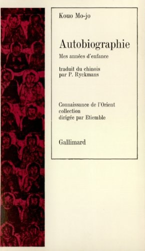 AUTOBIOGRAPHIE, de Kouo Mo-jo | portada del libro