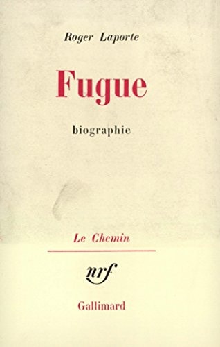 FUGUE, de Roger Laporte | portada del libro