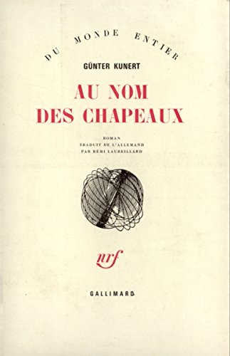 AU NOM DES CHAPEAUX, de Günter Kunert | portada del libro
