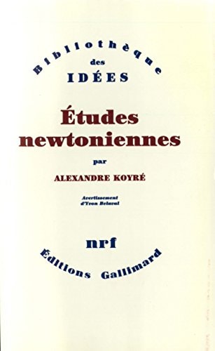 ETUDES NEWTONIENNES, de Koyré | portada del libro