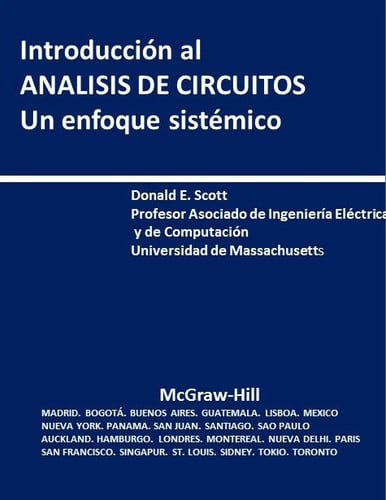 INT.ANALISIS CIRCUITOS, de SCOTT | portada del libro