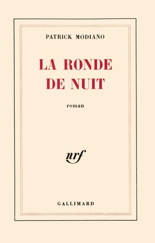 LA RONDE DE NUIT, de Modiano | portada del libro