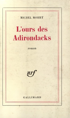 L'OURS DES ADIRONDACKS, de Mohrt | portada del libro