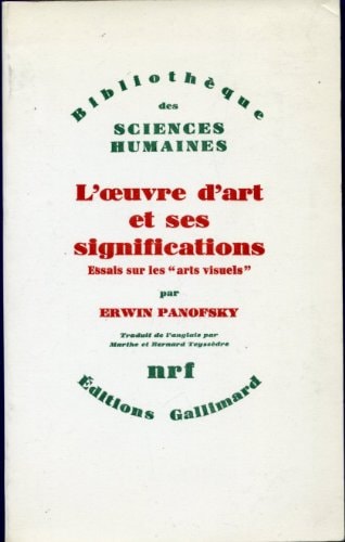 L'OEUVRE D'ART ET SES SIGNIFICATIONS, de Erwin Panofsky | portada del libro
