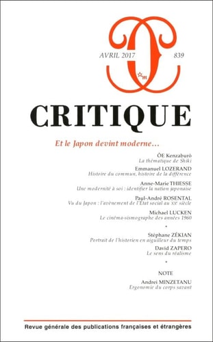 CRITIQUE 839, de COLLECTIF | portada del libro