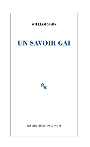 UN SAVOIR GAI, de William Marx | portada del libro