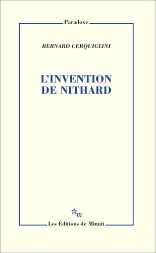 L'INVENTION DE NITHARD, de Bernard Cerquiglini | portada del libro