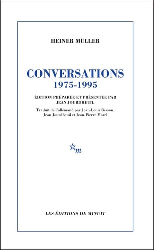 CONVERSATIONS 1975-1995, de Heiner Müller | portada del libro