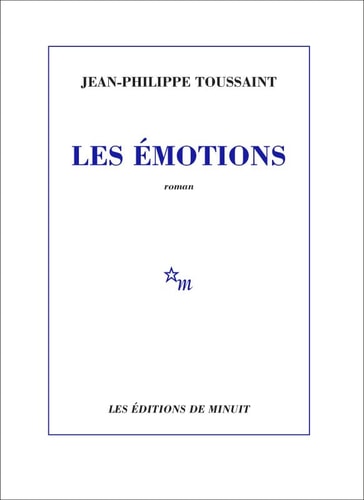 LES EMOTIONS, de Jean-Philippe Toussaint | portada del libro
