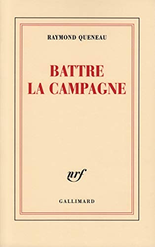 BATTRE LA CAMPAGNE, de Raymond Queneau | portada del libro