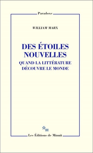 DES ETOILES NOUVELLES, de William Marx | portada del libro