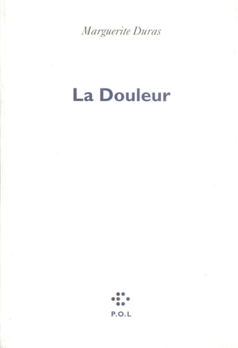 DOULEUR, de Marguerite Duras | portada del libro