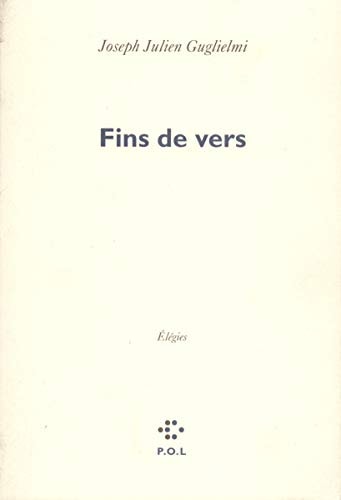 FINS DE VERS, de Guglielmi | portada del libro